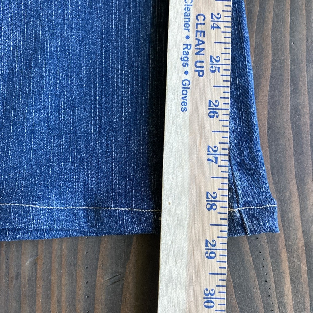 NWT Lee Jeans Women 16 S Blue Denim Slender Stretch Barely Bootcut Low on Waist - Picture 13 of 13